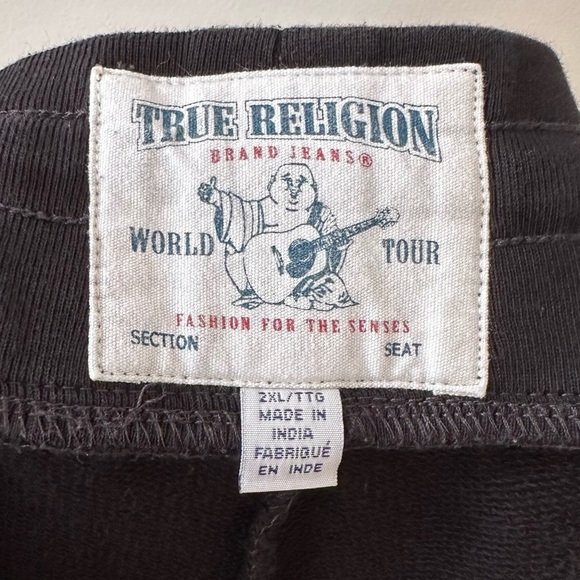 True Religion Classic Logo Jogger Sweatpant Size 2XL - Picture 2 of 14